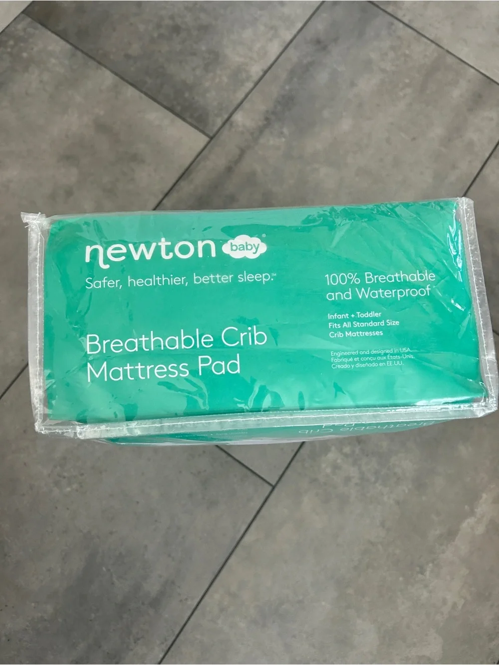 NEW Newton Baby Breathable Crib Mattress Pad in white